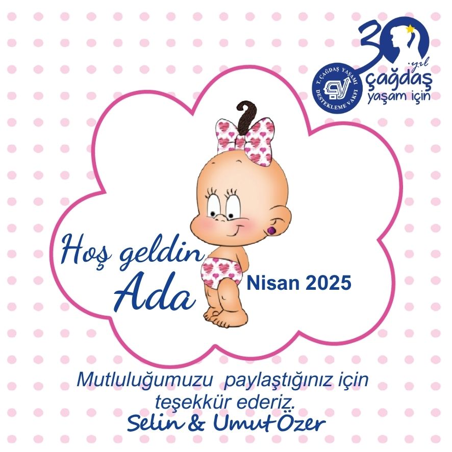 Bilgi Kartı Benekli 7,5 x 7,5 cm Kız Çocuk