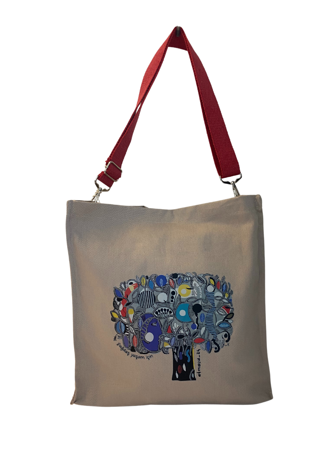 Çanta Zeytin Ağacı - Kırmızı