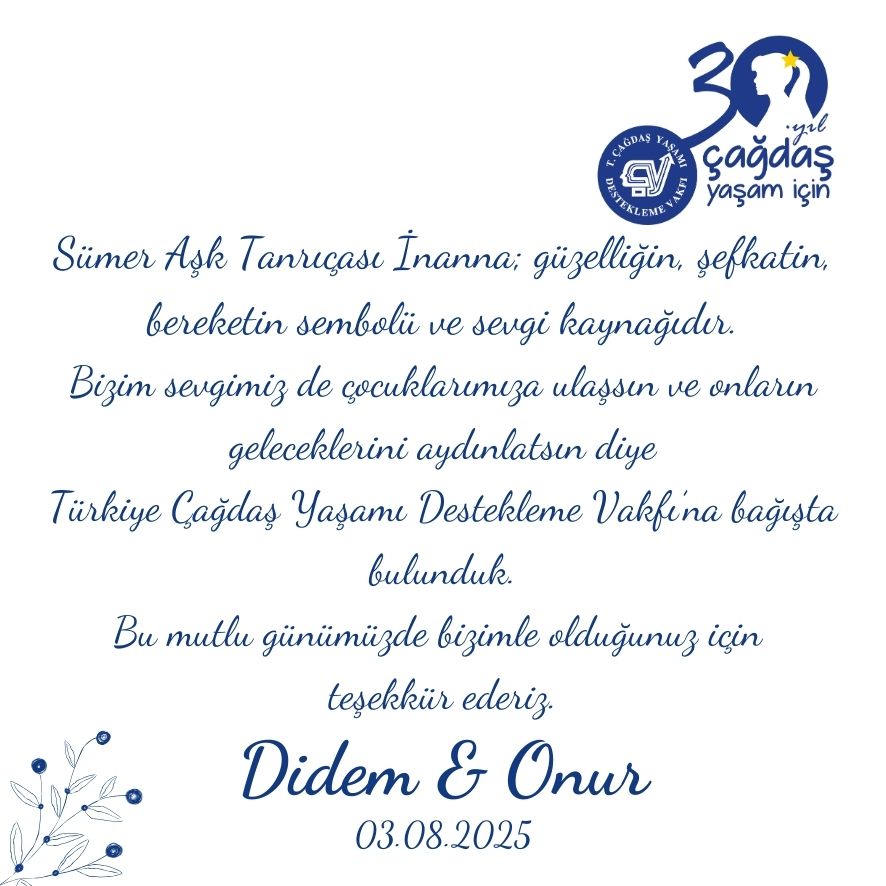 Bilgi Kartı İnanna Bebek 7,5 x 7,5 cm Nikah