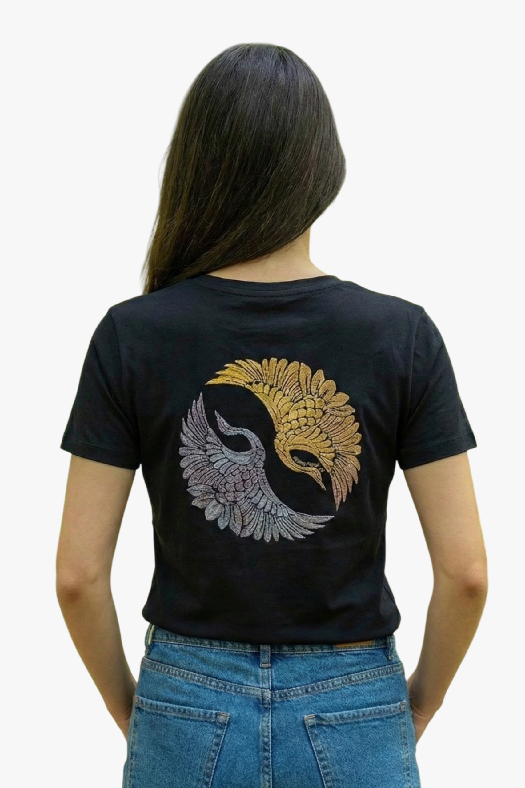 T-Shirt Japon Turnası Pamuklu  Siyah M