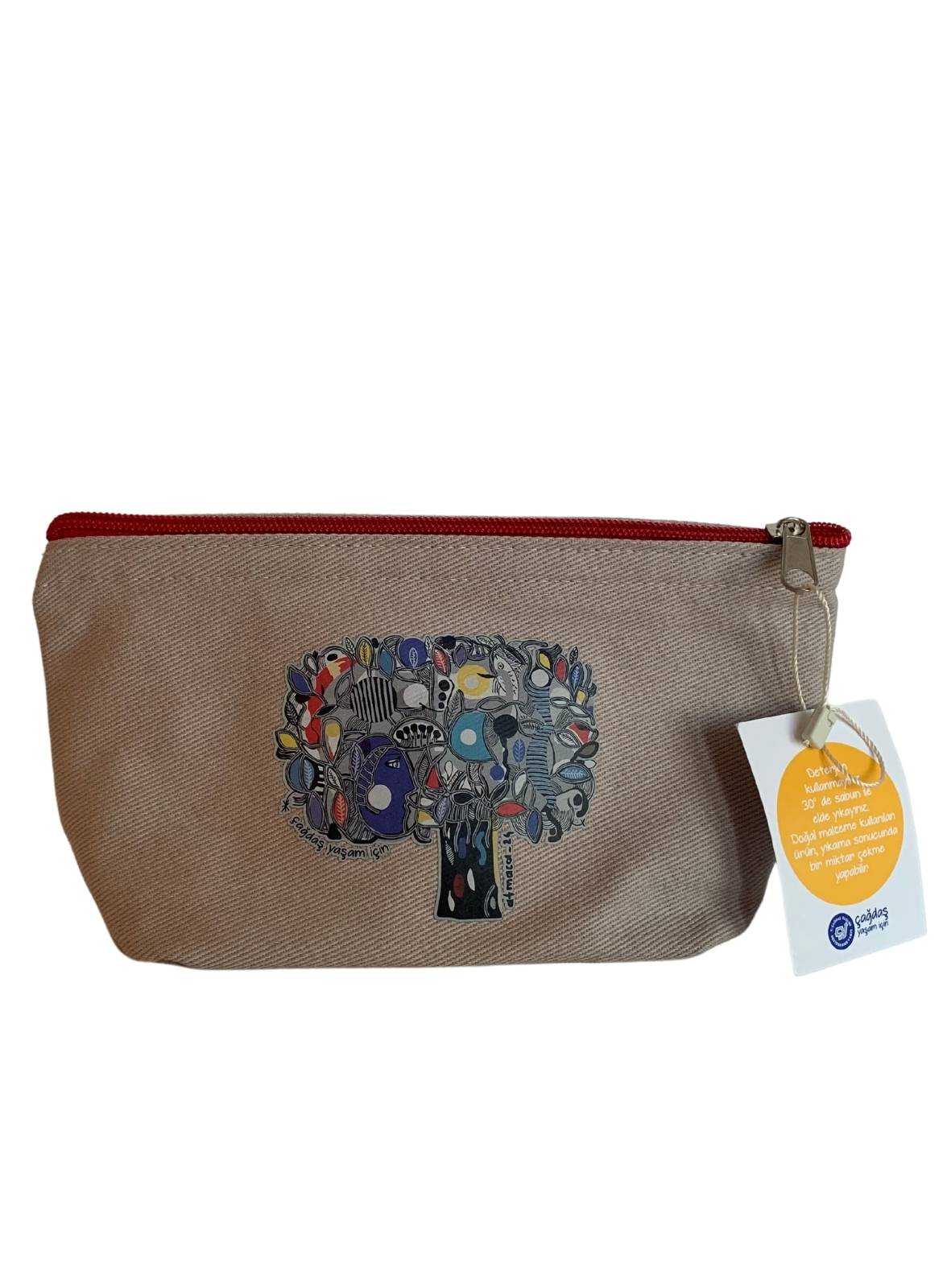 Kalem Kutu Zeytin Ağacı - Kırmızı