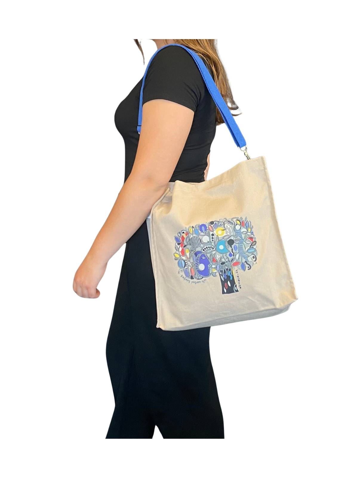 Çanta Zeytin Ağacı - Saks Mavi