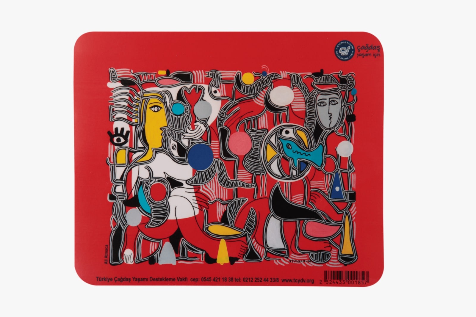 Mousepad Kırmızılı Kadın